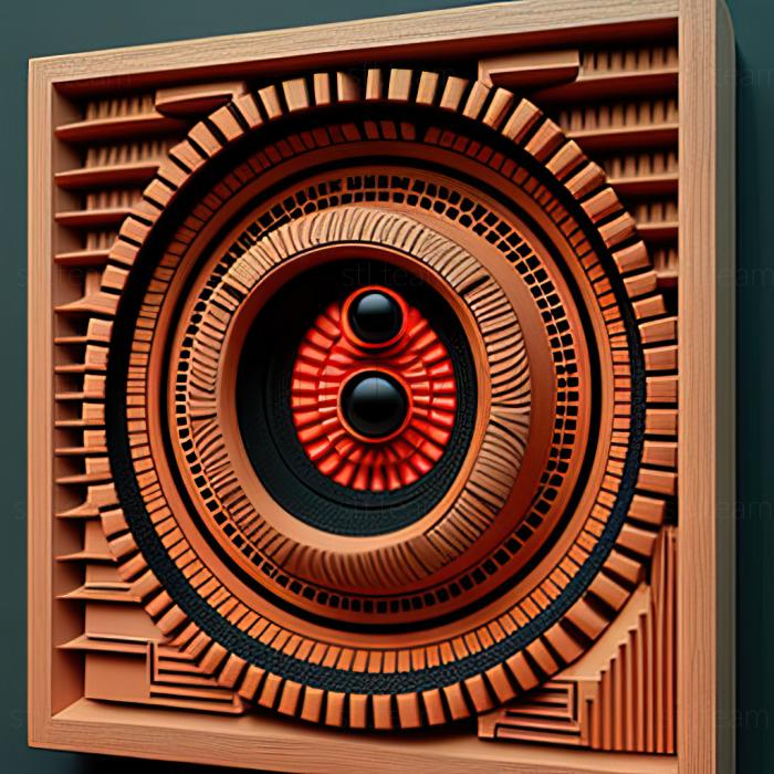 3D модель HAL 9000 2001 Космічна Одіссея озвучена Дугласом РейнРЕЛІ (STL)